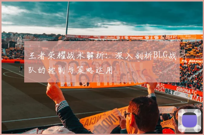 王者荣耀战术解析：深入剖析BLG战队的控制与策略运用